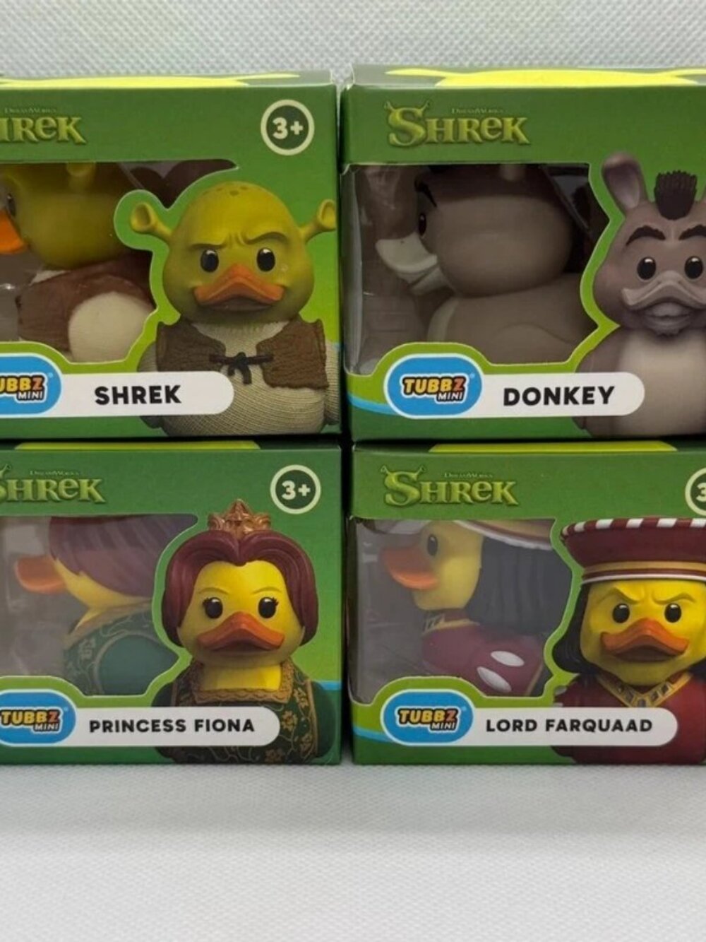 Shrek Complete Set of 4 Tubbz Mini Ducks